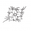 Цветок - шаблон трафарет для 3Д ручки
