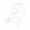Карта Нидерландов - шаблон трафарет для 3Д ручки