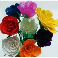Шаблон для броши Роза, фетр Корея Премиум, толщина 1,25 мм, размер 10*10 см 063096