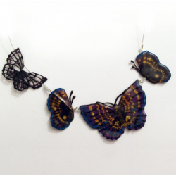 Ожерелье из бабочек - шаблон трафарет для 3Д ручки