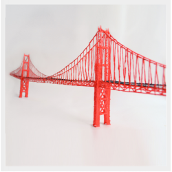 Мост "Золотые Ворота" - шаблон трафарет для 3Д ручки