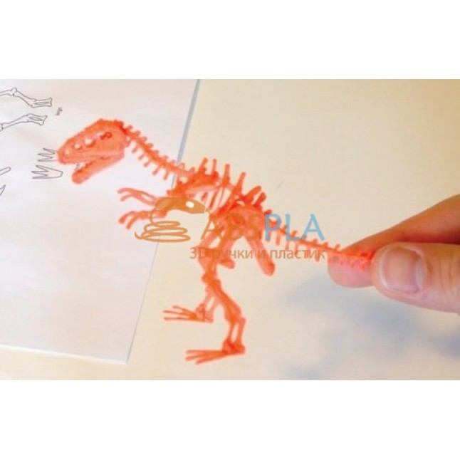 Скелет тираннозавра - шаблон трафарет для 3Д ручки