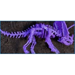Скелет трицератопса - шаблон трафарет для 3Д ручки