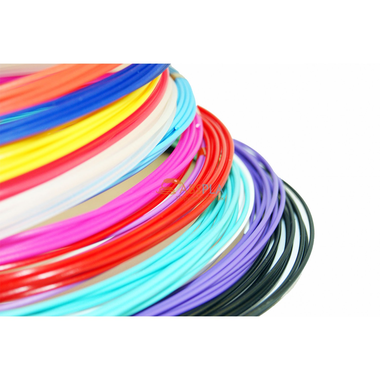 Набор цветного PLA пластика для 3D ручки 65 метров 13 цветов.